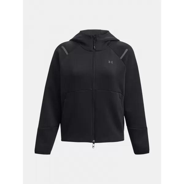  Damen-Sweatshirt UNDER ARMOUR UNSTOPPABLE FLC FZ 1379842-001 SCHWARZ 