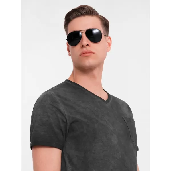  Hemd OMBRE OM-TSWT-0242 SCHWARZ 