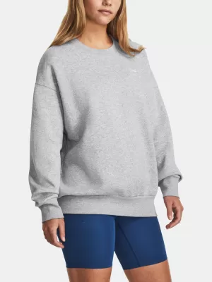 Damen-Sweatshirt UNDER ARMOUR ESSENTIAL FLC OS CREW 1379475-012 GRAU