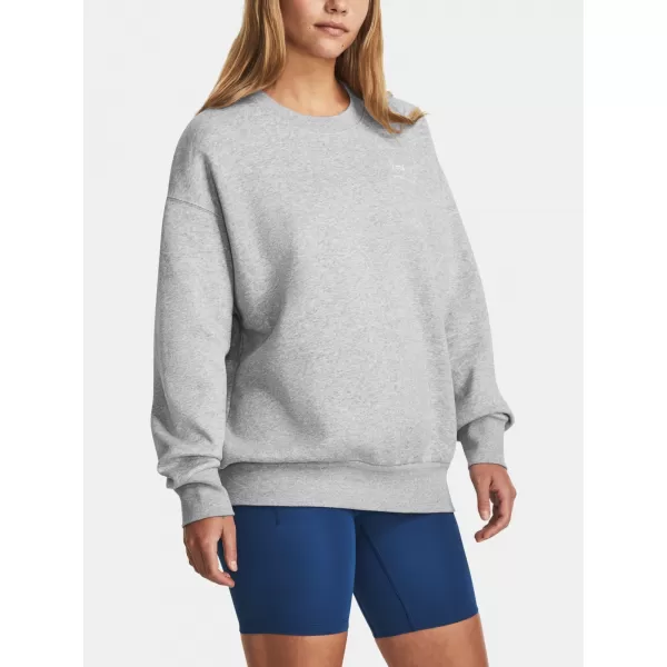  Damen-Sweatshirt UNDER ARMOUR ESSENTIAL FLC OS CREW 1379475-012 GRAU 
