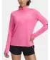 Damen-T-Shirt UNDER ARMOUR TECH 1/2 ZIP- TWIST 1384225-672 ROSA