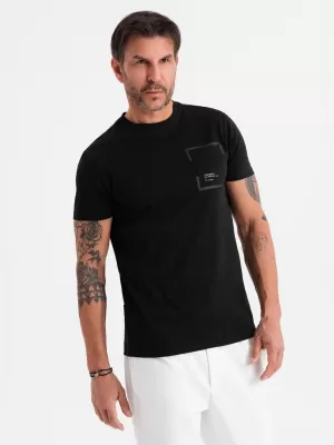 Hemd OMBRE OM-TSPT-0154 SCHWARZ