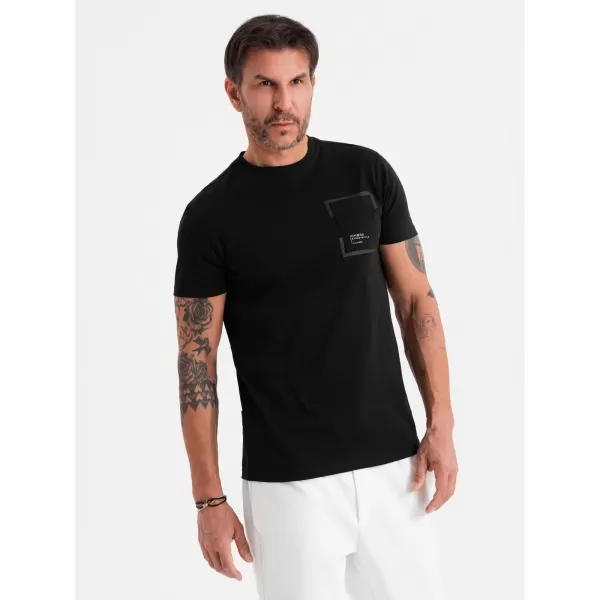  Hemd OMBRE OM-TSPT-0154 SCHWARZ 