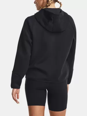 Damen-Sweatshirt UNDER ARMOUR UNSTOPPABLE FLC FZ 1379842-001 SCHWARZ