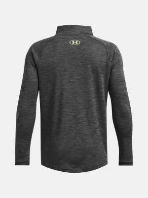 T-Shirt für Jungen UNDER ARMOUR TECH TEXTURED 1/2 ZIP 1382791-025 GRAU