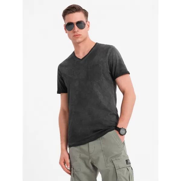  Hemd OMBRE OM-TSWT-0242 SCHWARZ 