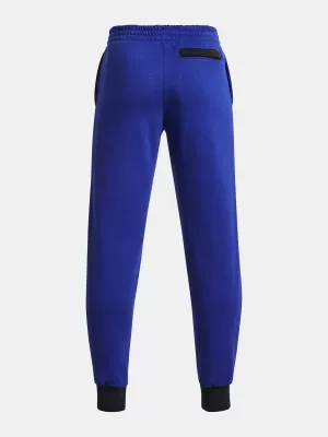 Jogginghose für Jungen UNDER ARMOUR RIVAL FLEECE SCRIPT JGRS 1379789-400 BLAU