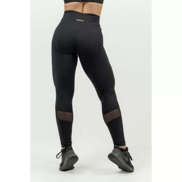  Formende Push-up-Leggings für Damen INTENSE Heart-Shaped 843 BLACK/GOLD Nebbia 