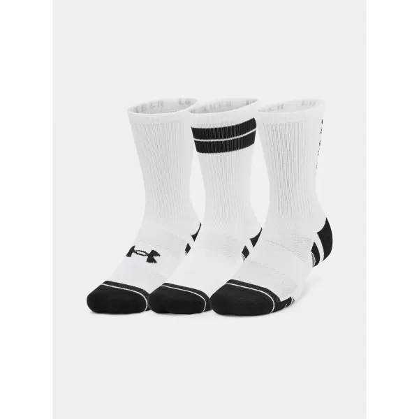 Socken UNDER ARMOUR PERF TECH NOV CREW (3 PÁRY) 1379515-101 WEIß 