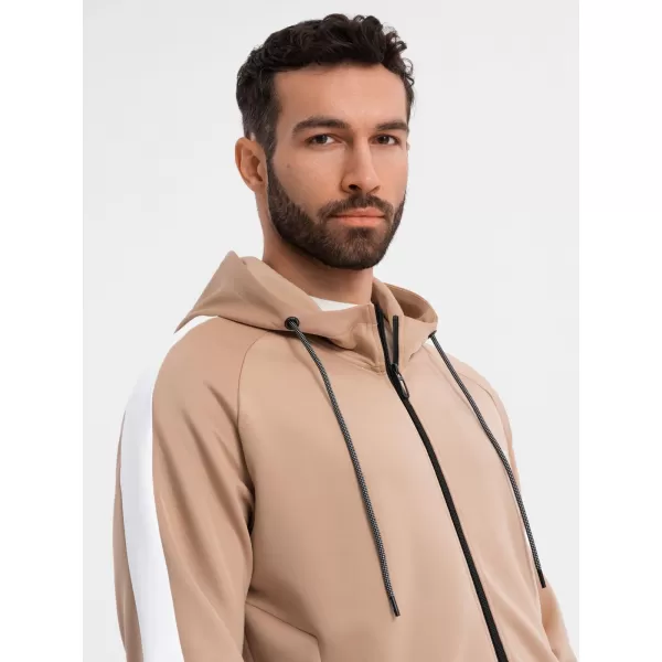  Herren -Sweatshirt OMBRE OM-SSZP-0210 BEIGE 