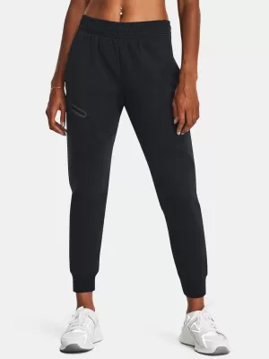 Damen-Jogginghose UNDER ARMOUR UNSTOPPABLE FLC JOGGER 1379846-001 SCHWARZ