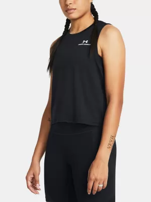 Damen-Tanktop UNDER ARMOUR VANISH ENERGY CROP TANK 1383654-001 SCHWARZ