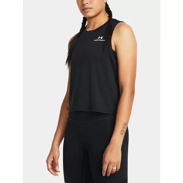  Damen-Tanktop UNDER ARMOUR VANISH ENERGY CROP TANK 1383654-001 SCHWARZ 