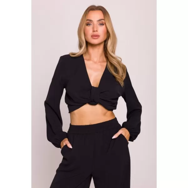  Crop-Top für Damen MOE M861 SCHWARZ 