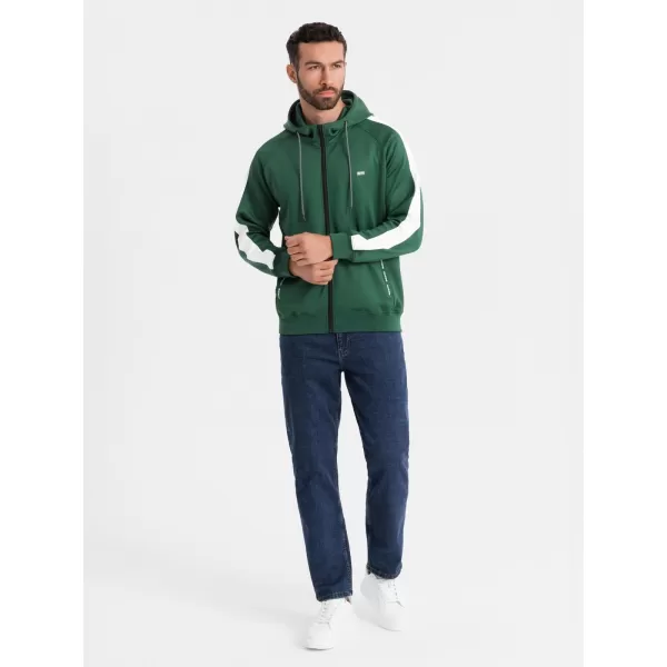  Herren -Sweatshirt OMBRE OM-SSZP-0210 DUNKELGRÜN 