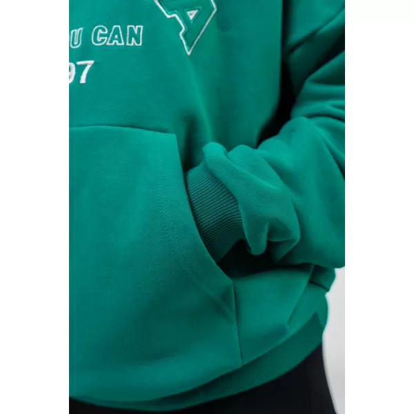  Übergroßes Kapuzensweatshirt GYM RAT 256 GREEN Nebbia 