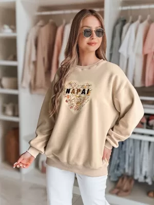 Damen Sweatshirt DSTREET SERDUCHOVA BY1442 BEIGE