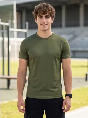 Herren -funktionales Hemd ALTISPORT NoPrint NP/ALM421 MILITÄR