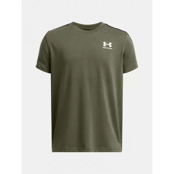  T-Shirt für Jungen UNDER ARMOUR B ICON TAPED SS 6001583-390 GRÜN 
