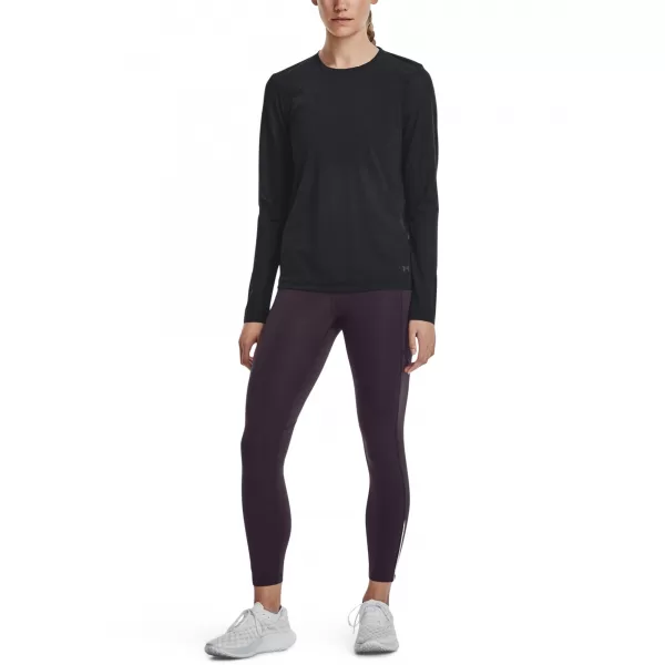  Damen-T-Shirt UNDER ARMOUR SEAMLESS STRIDE LS 1375699-001 SCHWARZ 
