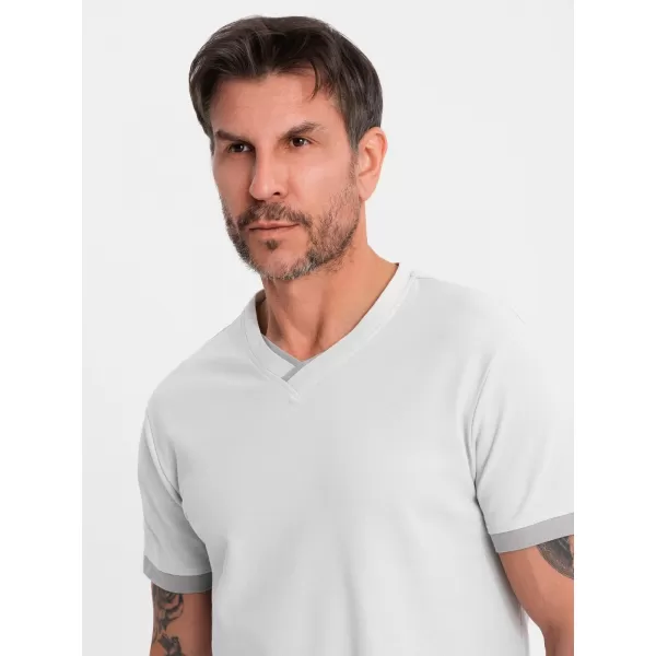  Hemd OMBRE OM-TSCT-0198 HELLGRAU 