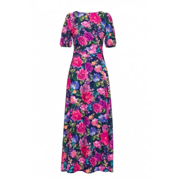  Kleid MOE M858 BLAU/ROSA 