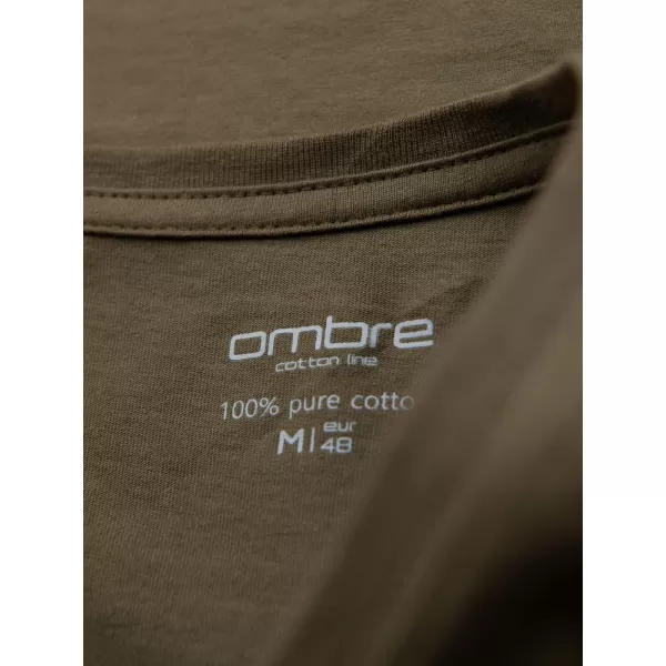  Hemd OMBRE OM-TSBS-0237 DUNKLE OLIVE 