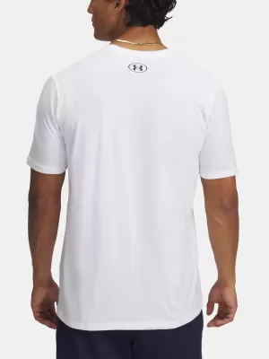 Herren-T-Shirt UNDER ARMOUR M STACKED LOGO SS 6000211-100 WEIß