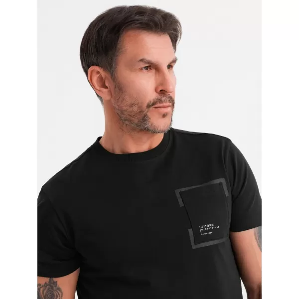  Hemd OMBRE OM-TSPT-0154 SCHWARZ 