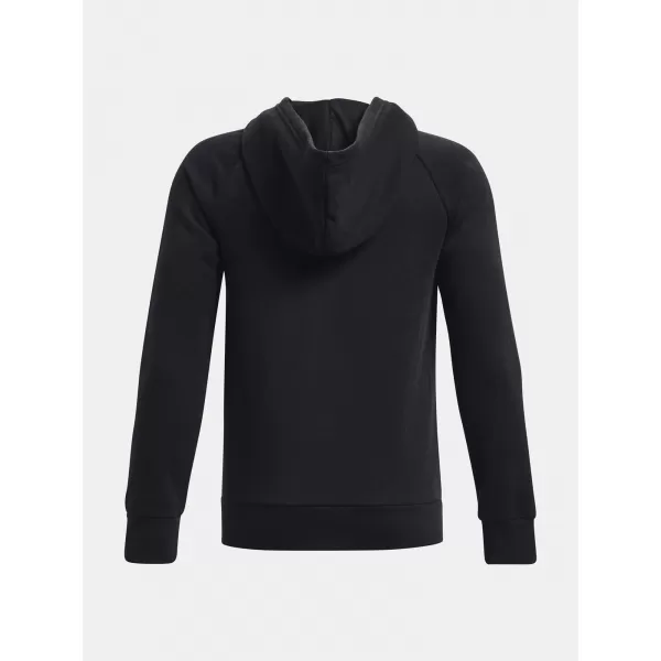  Jungen-Sweatshirt UNDER ARMOUR RIVAL FLEECE FZ HOODIE 1379794-001 SCHWARZ 