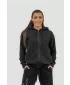 Damen-Sport-Hoodie INTENSE Signature 845 BLACK Nebbia