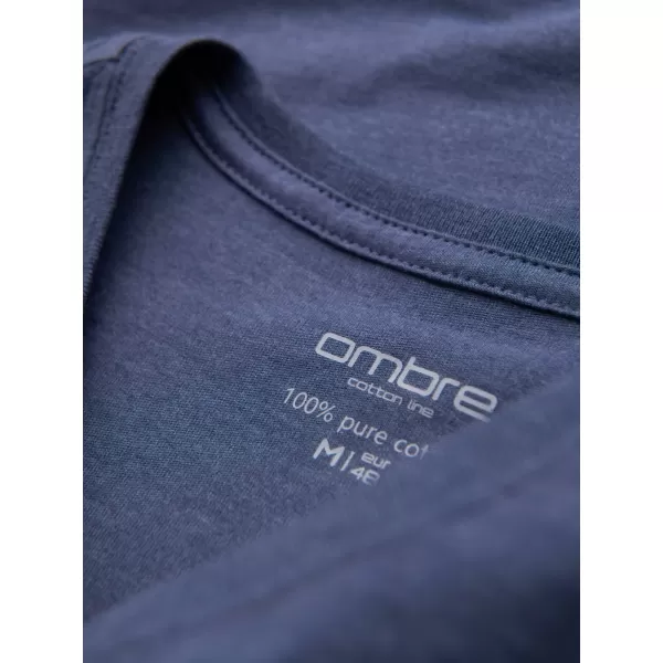  Hemd OMBRE OM-TSBS-0237 BLAUE MELANGE 