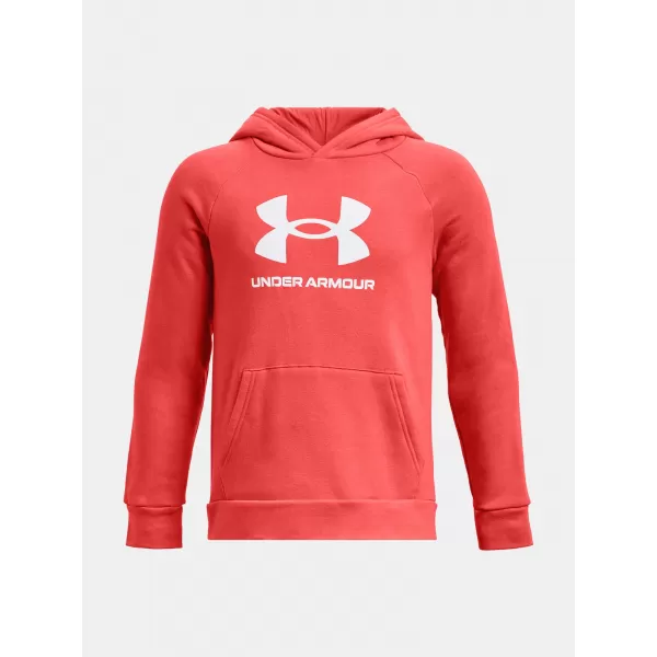  Jungen-Sweatshirt UNDER ARMOUR RIVAL FLEECE BL HOODIE 1379791-690 ROT 