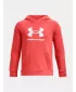 Jungen-Sweatshirt UNDER ARMOUR RIVAL FLEECE BL HOODIE 1379791-690 ROT