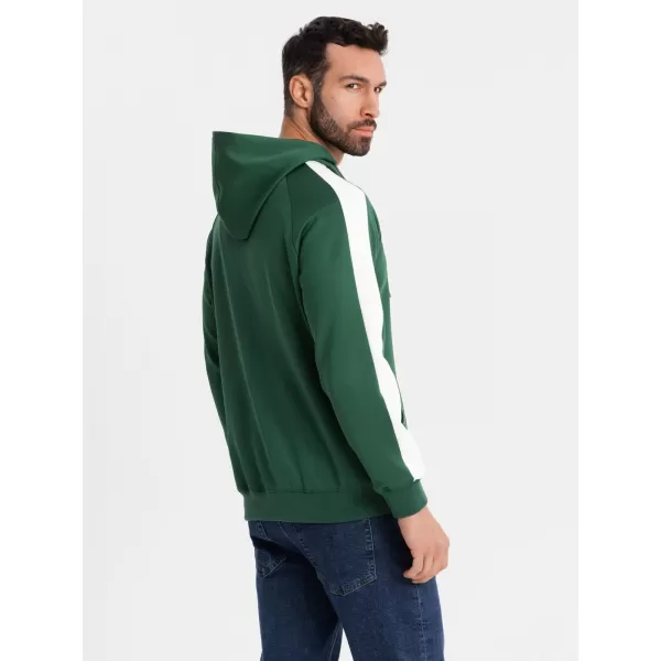  Herren -Sweatshirt OMBRE OM-SSZP-0210 DUNKELGRÜN 