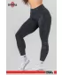 Gewaschene Leggings mit hoher Taille GYM WARRIOR 776 SCHWARZ Nebbia