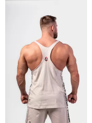 Gewaschener Muscle-Back-String GOLDEN AGE 791 HELLGRAU Nebbia