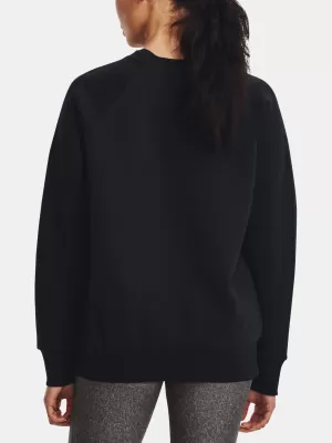 Damen-Sweatshirt UNDER ARMOUR RIVAL FLEECE CREW 1379508-001 SCHWARZ