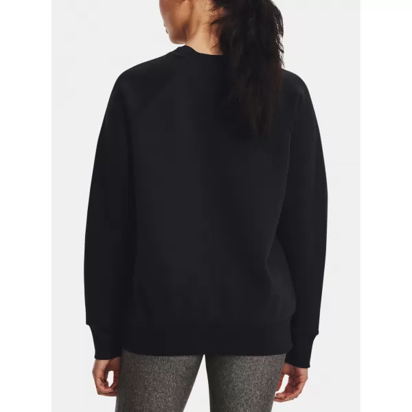  Damen-Sweatshirt UNDER ARMOUR RIVAL FLEECE CREW 1379508-001 SCHWARZ 