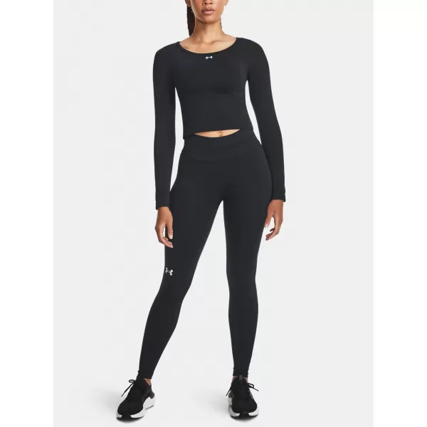  Damen-T-Shirt UNDER ARMOUR TRAIN SEAMLESS LS 1379150-001 SCHWARZ 
