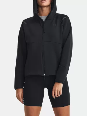Damen-Sweatshirt UNDER ARMOUR UNSTOPPABLE FLC FZ 1379842-001 SCHWARZ