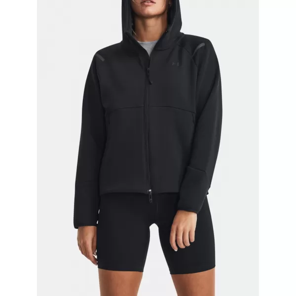  Damen-Sweatshirt UNDER ARMOUR UNSTOPPABLE FLC FZ 1379842-001 SCHWARZ 