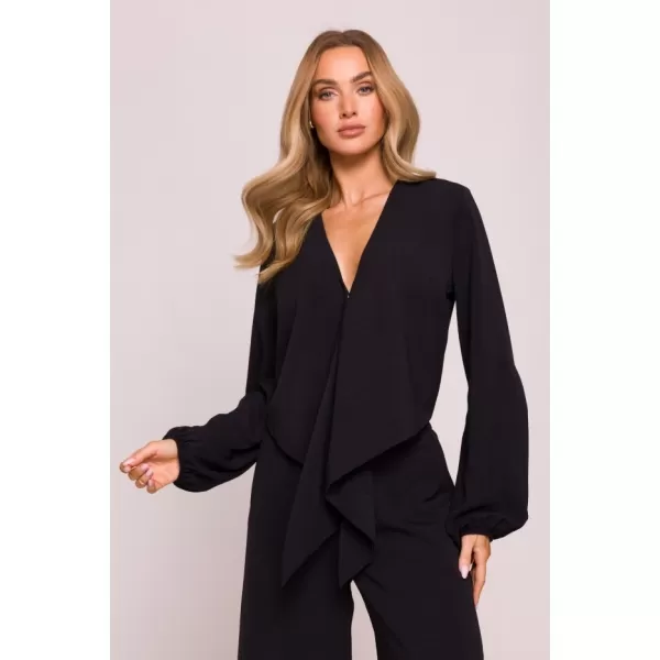  Crop-Top für Damen MOE M861 SCHWARZ 