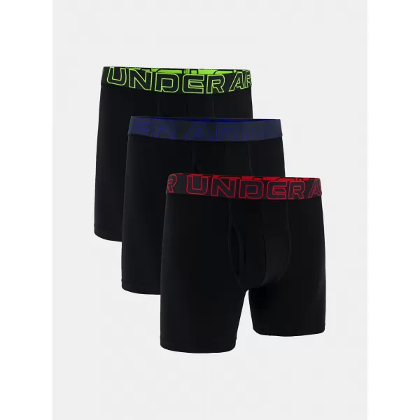  Herren-Boxershorts UNDER ARMOUR M PERF COTTON 6IN (3KS) 1383889-004 SCHWARZ 