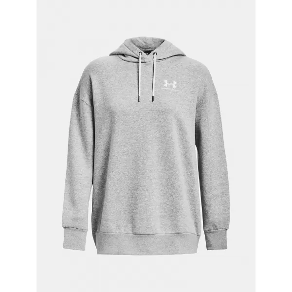  Damen-Sweatshirt UNDER ARMOUR ESSENTIAL FLC OS HOODIE 1379495-012 GRAU 