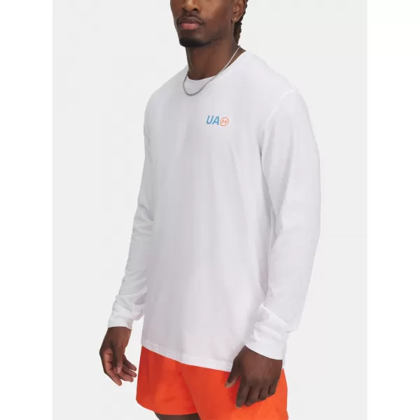  Herren-T-Shirt UNDER ARMOUR M WORKWEAR LOGO LS 1390167-100 WEIß 