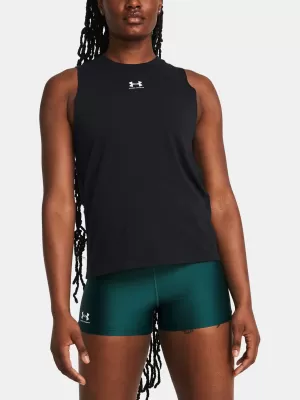 Damen-Tanktop UNDER ARMOUR CAMPUS MUSCLE TANK 1383659-001 SCHWARZ