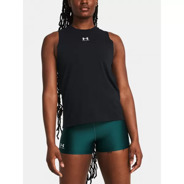  Damen-Tanktop UNDER ARMOUR CAMPUS MUSCLE TANK 1383659-001 SCHWARZ 