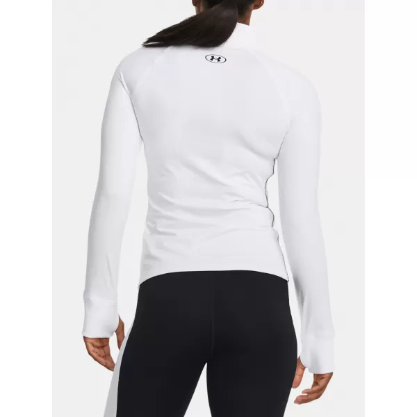  Damen-T-Shirt UNDER ARMOUR TRAIN CW 1/2 ZIP 1379886-100 WEIß 