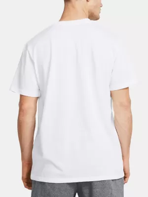 Herren-T-Shirt UNDER ARMOUR HW ARMOUR LABEL SS 1382831-100 WEIß